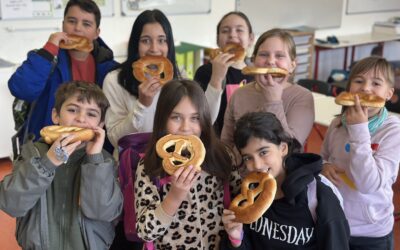 Ein herzliches Dankeschön von der Stirum- und Pestalozzischule an die Stadt Bruchsal für die gesponserten Martinsbrezeln.