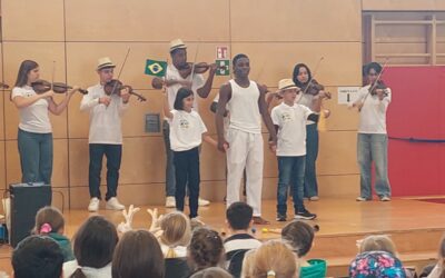 Begeisterung pur: Brasilianische Musiker zu Gast an der Stirumschule